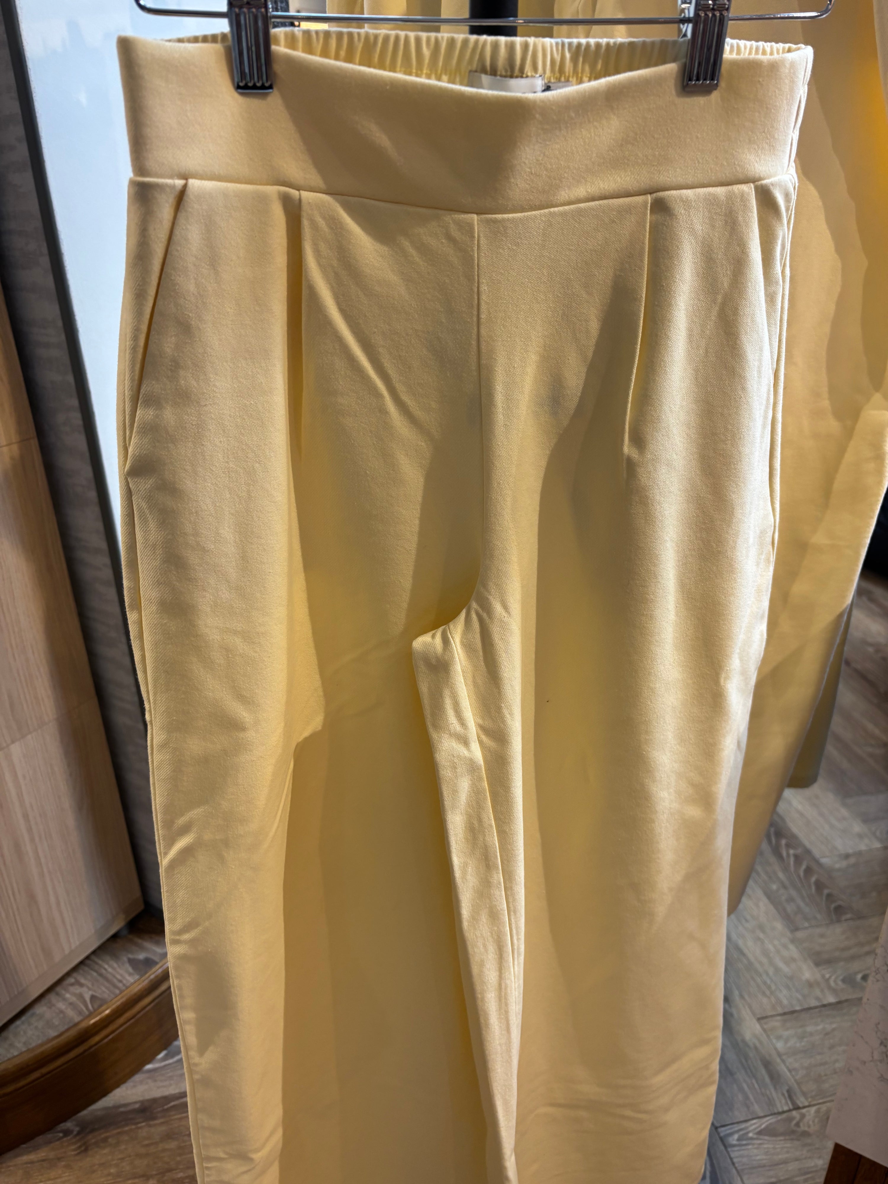 ICHI Kate Denim Trousers - Almond Oil