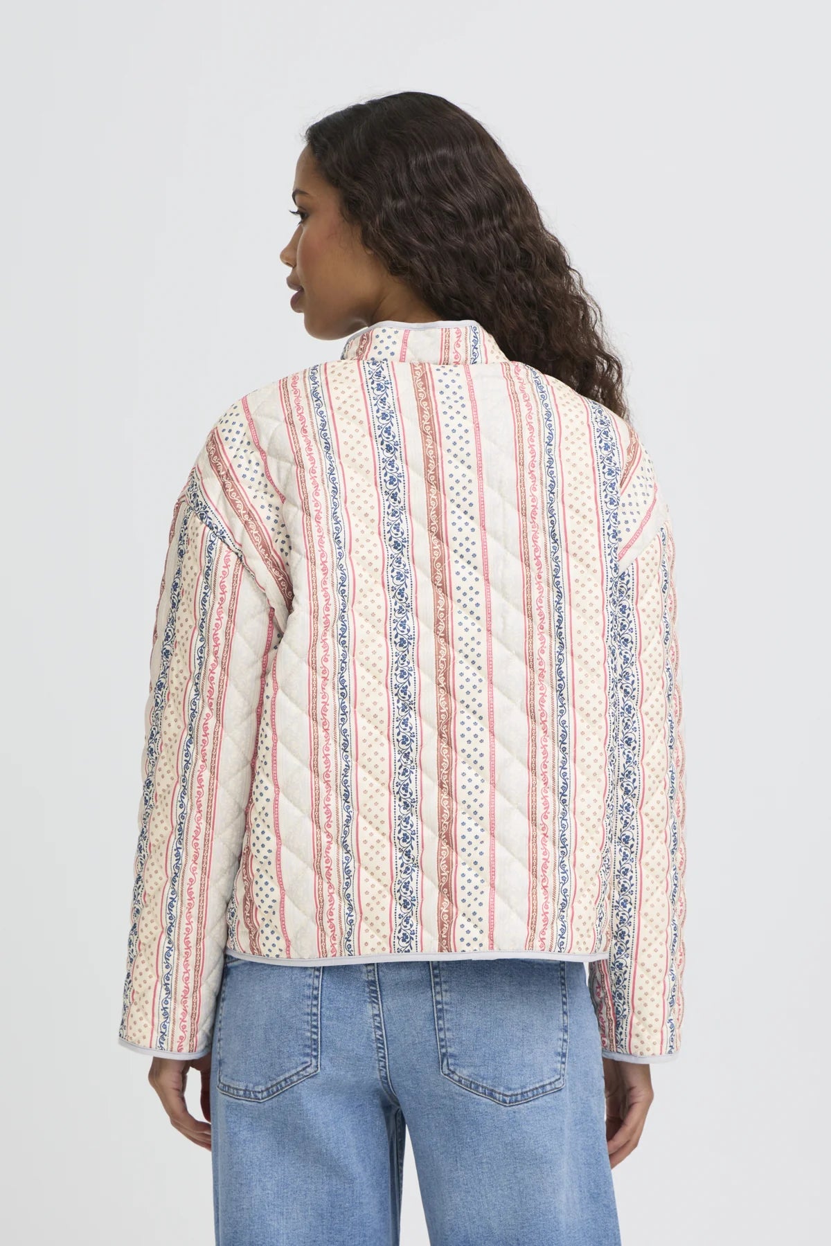 Ichi - IhLivanta Jacket -Teaberry Stripe