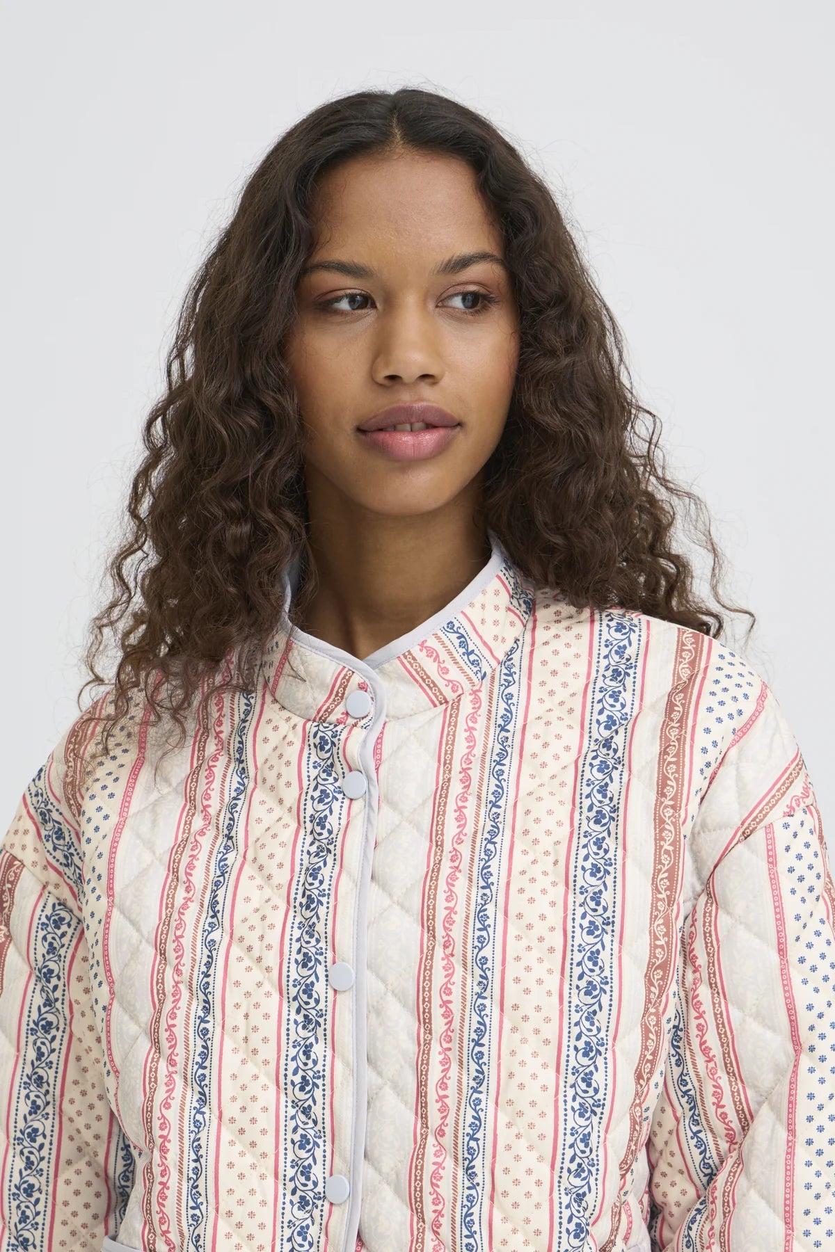Ichi - IhLivanta Jacket -Teaberry Stripe