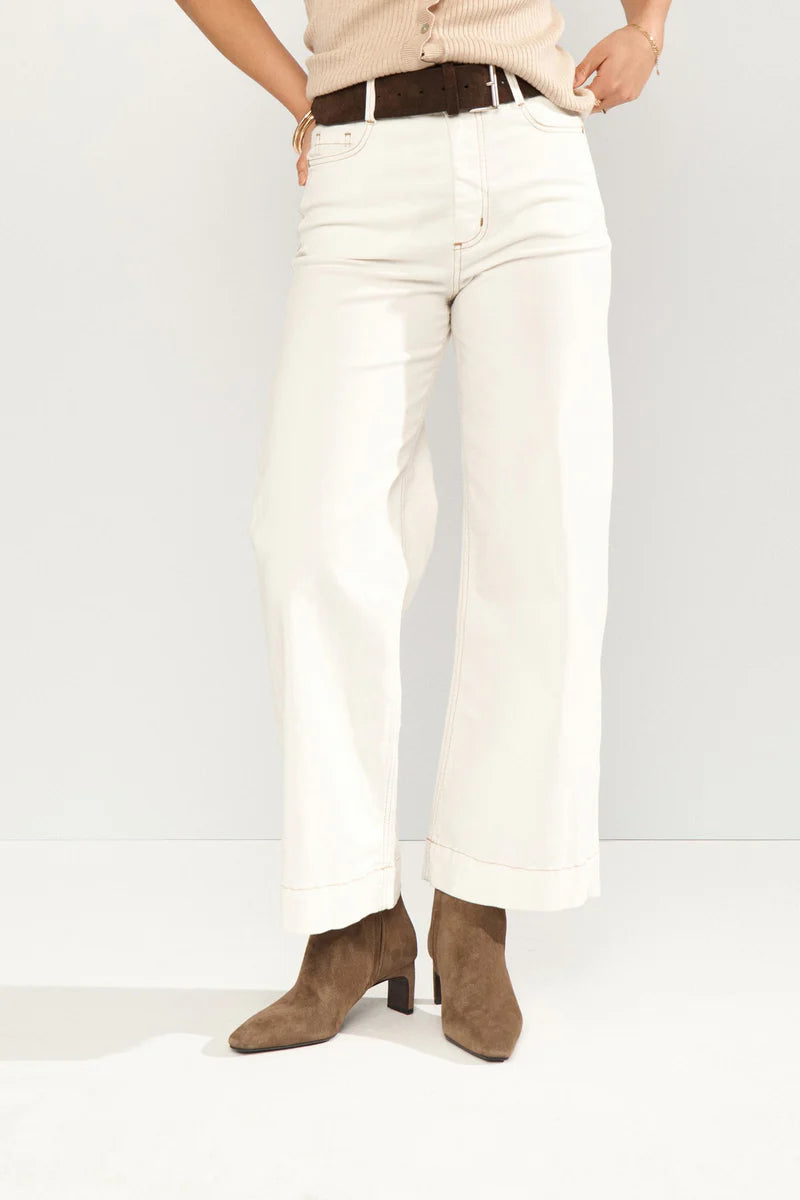 Numph Parisan Cropped Twill Pants