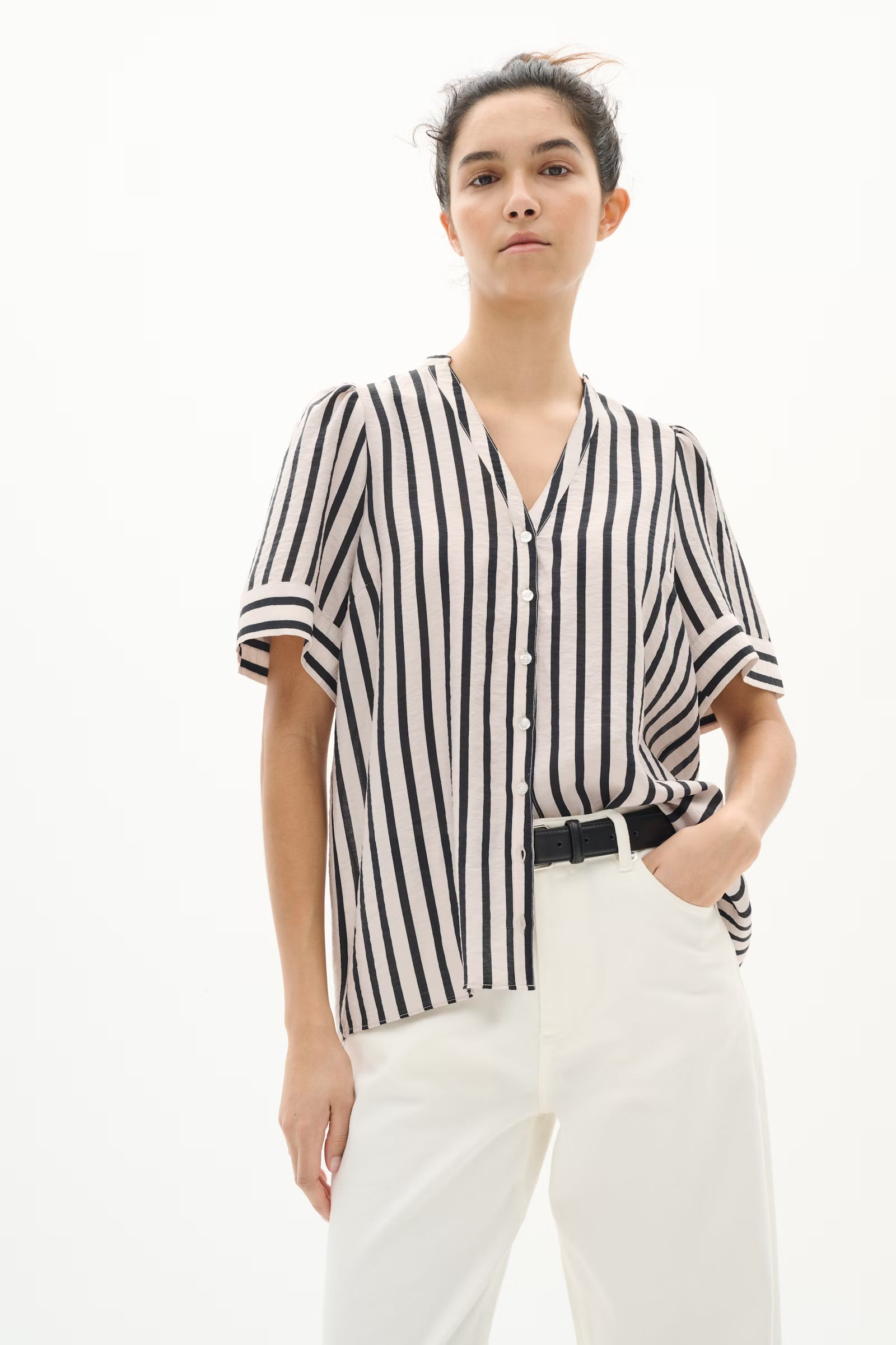 InWear Killo Top - Black/Haze Stripe