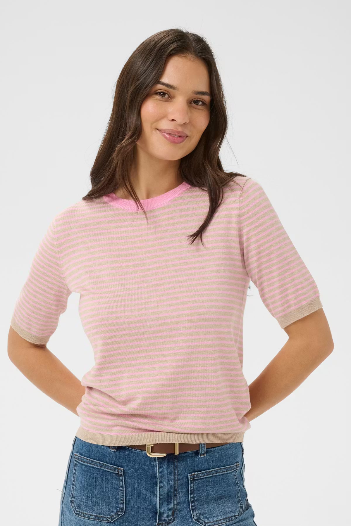 Kaffe Lizza Narrow Striped Pullover