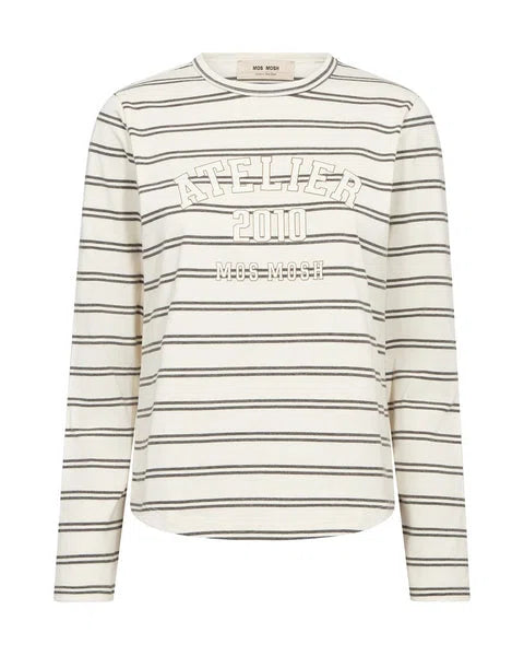 Mos Mosh Camp O-LS Stripe Tee