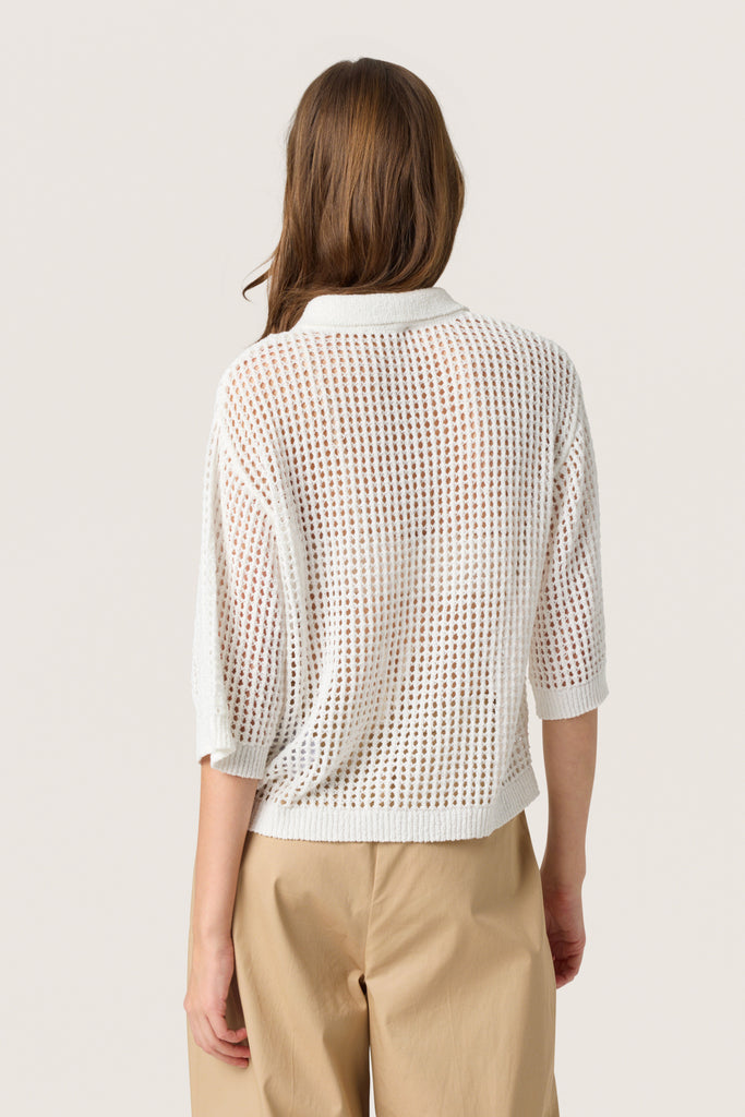 Soaked In Luxury- Kathryn Cardigan- Broken White