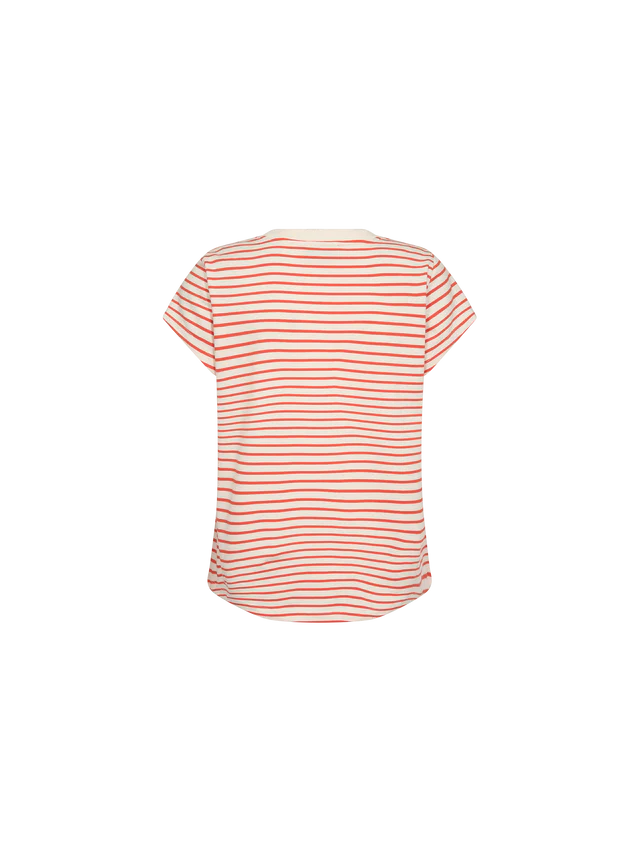 Mos Mosh Stripe Tee-  Spicy Orange