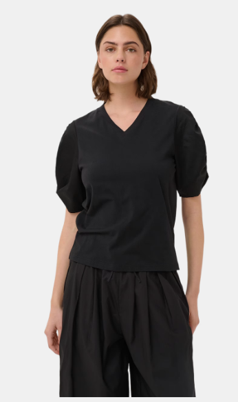 InWear Gudrun V-Neck T-Shirt - Black
