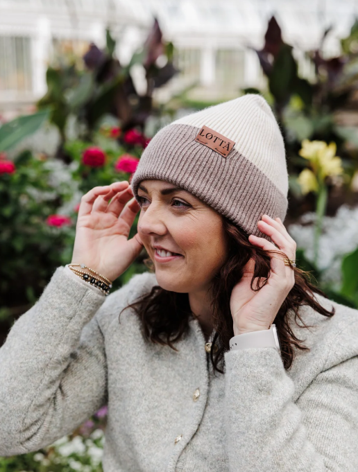LOTTA Fika Cream & Coffee Beanie