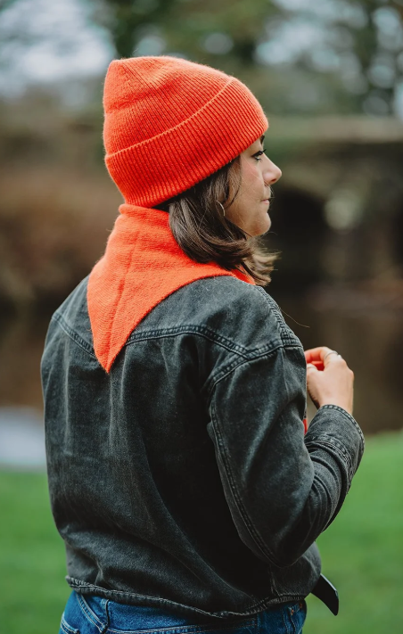LOTTA Pumpkin Triangle Wool Scarf