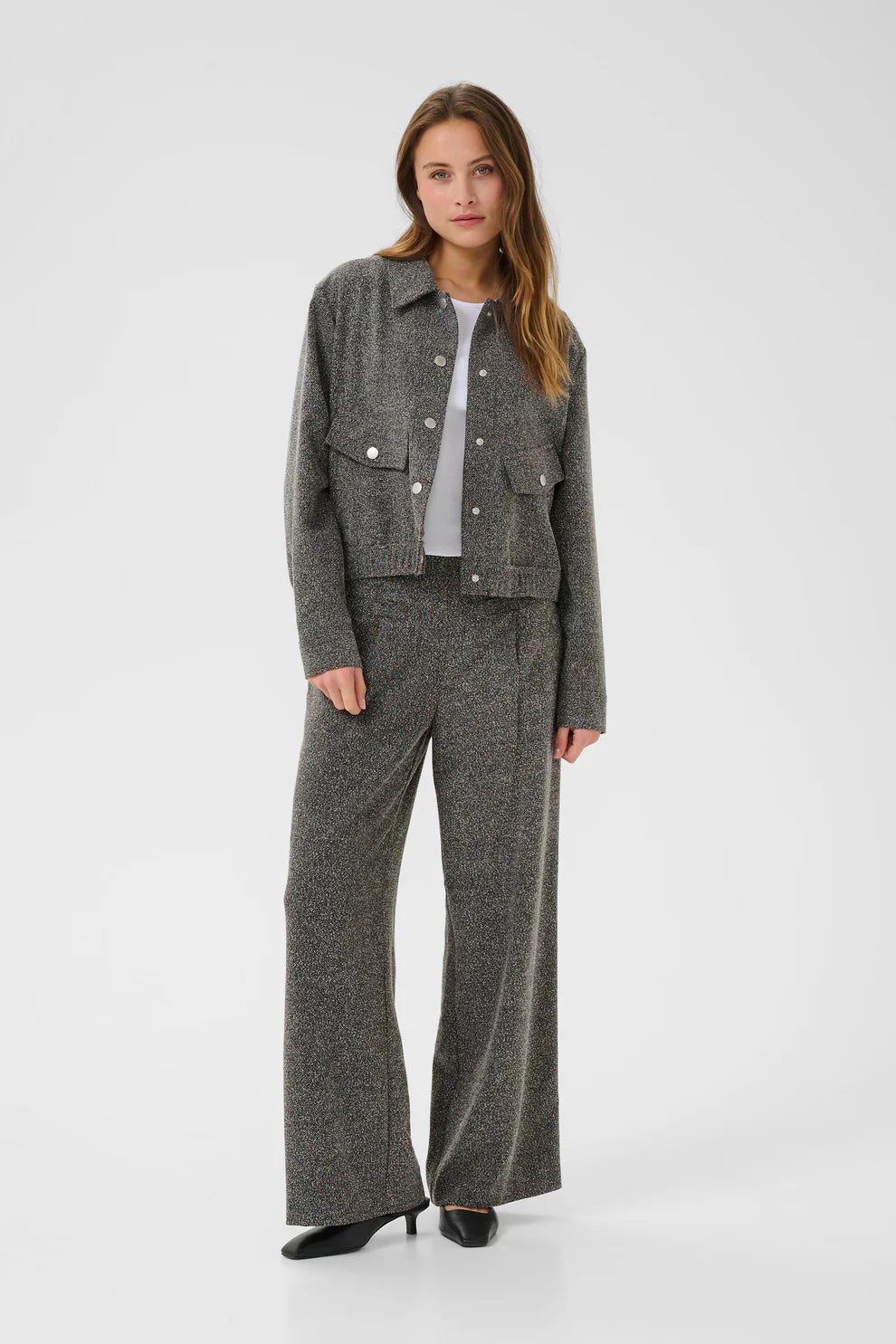 Kaffe Alba Jacket - Black Melange