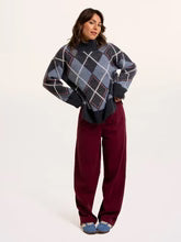 Brakeburn Womans Helga Argyle Intarsia Knitted Jumper