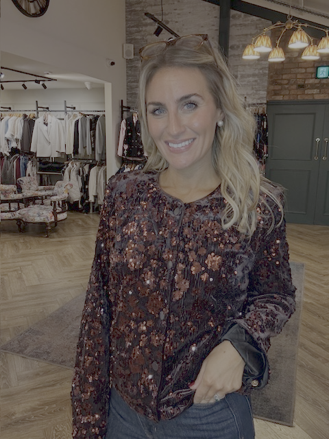 Numph - Coffee Bean Sequin Jacket