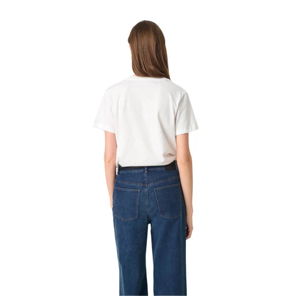 Soaked In Luxury- Jina Crew Neck Tee- Broken White