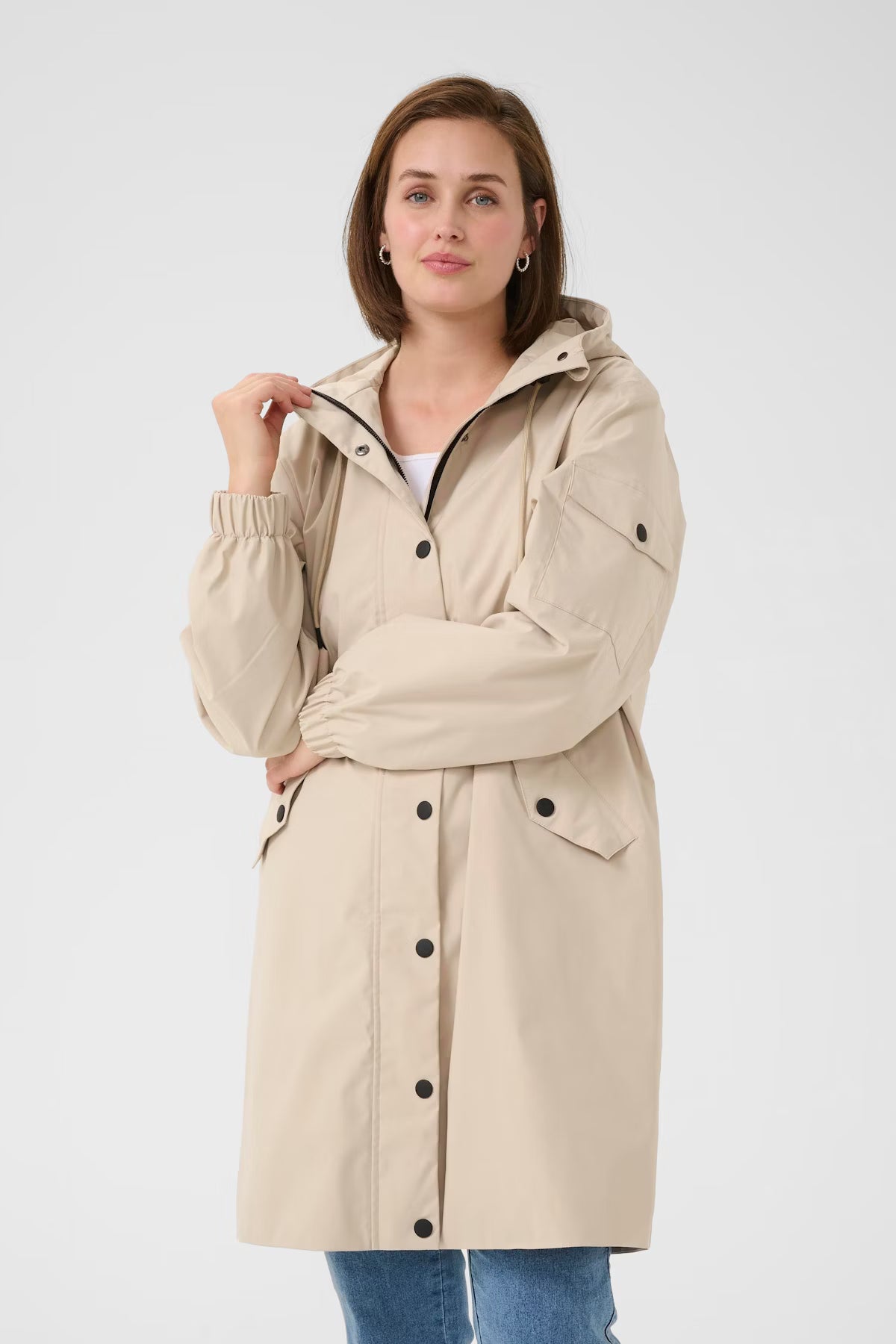 Kaffee- Ennie Coat - Feather Gray