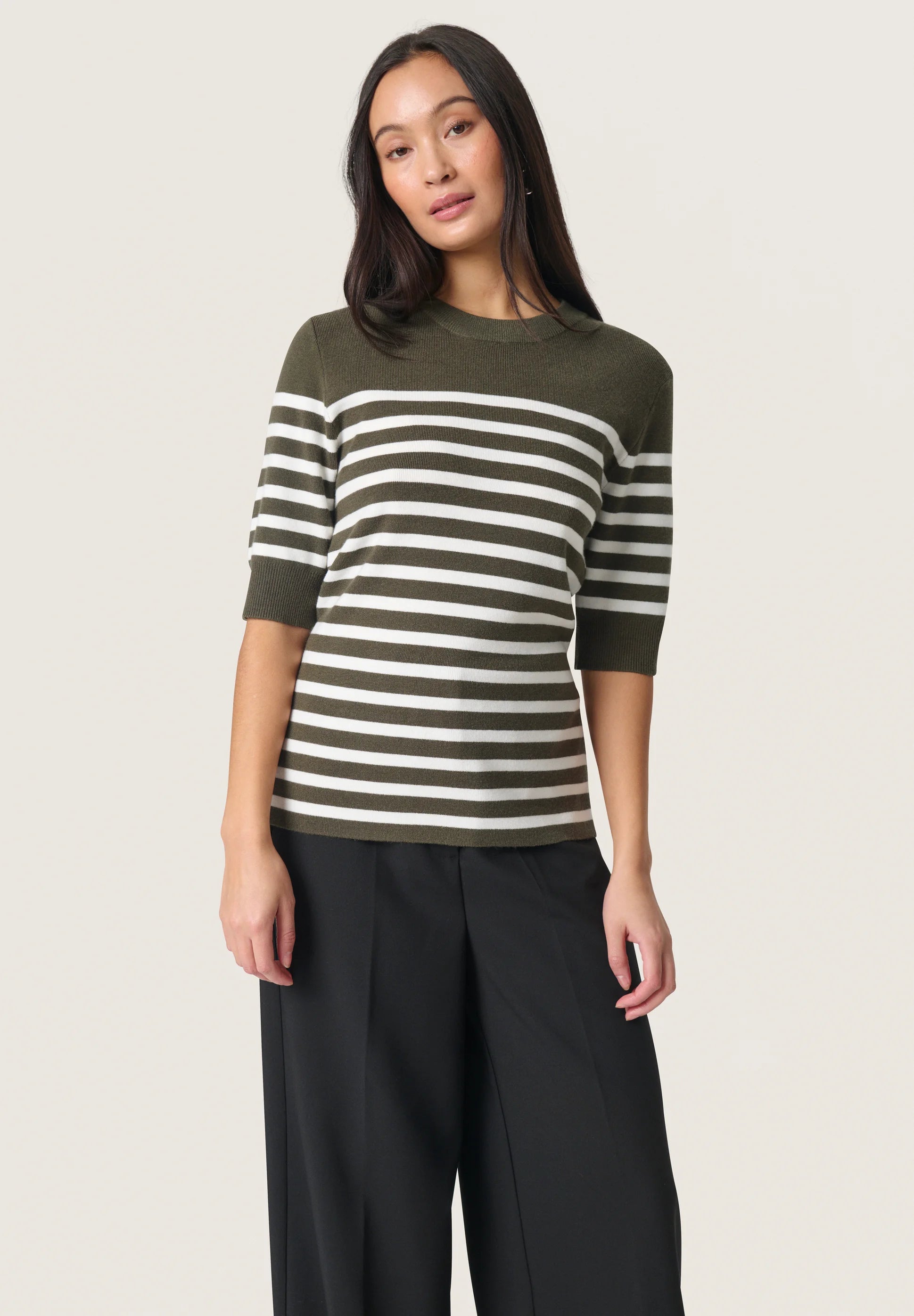 Soaked In Luxury- Spina Striped Tee
