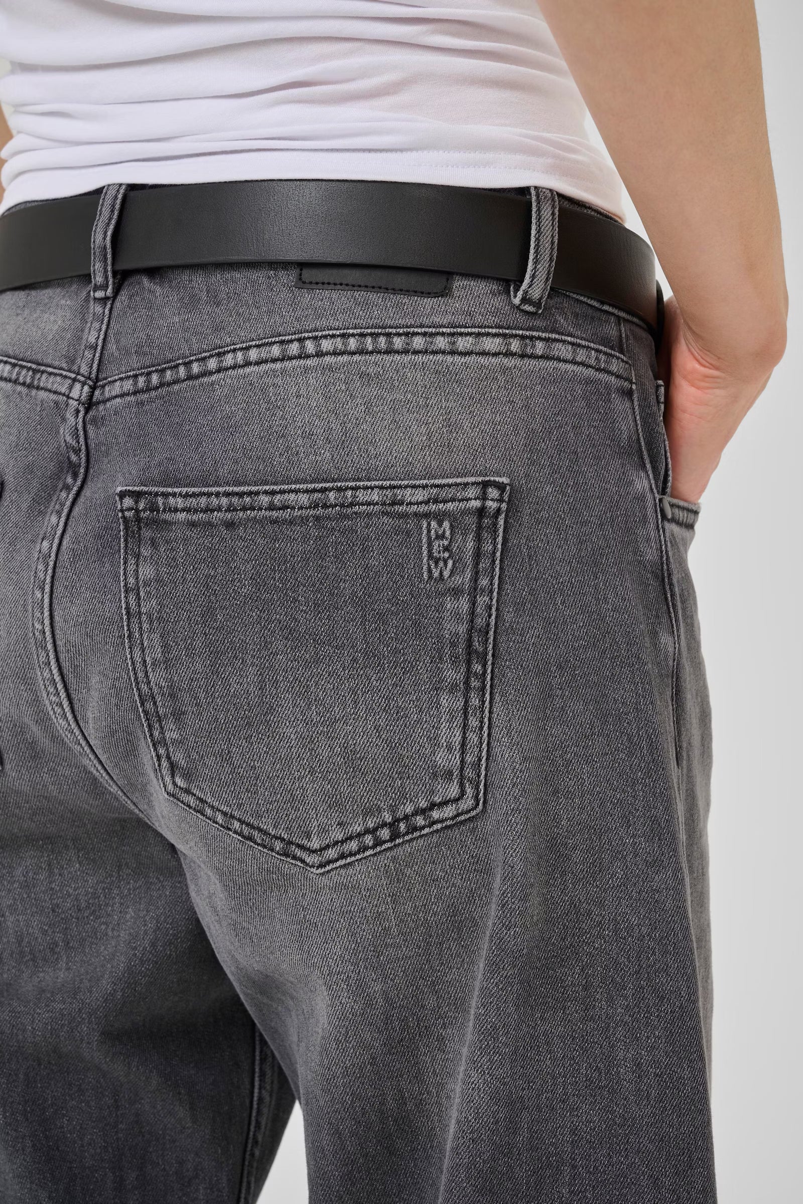 My Essential Wardrobe High Barrel Jeans - Dark Grey 28" leg