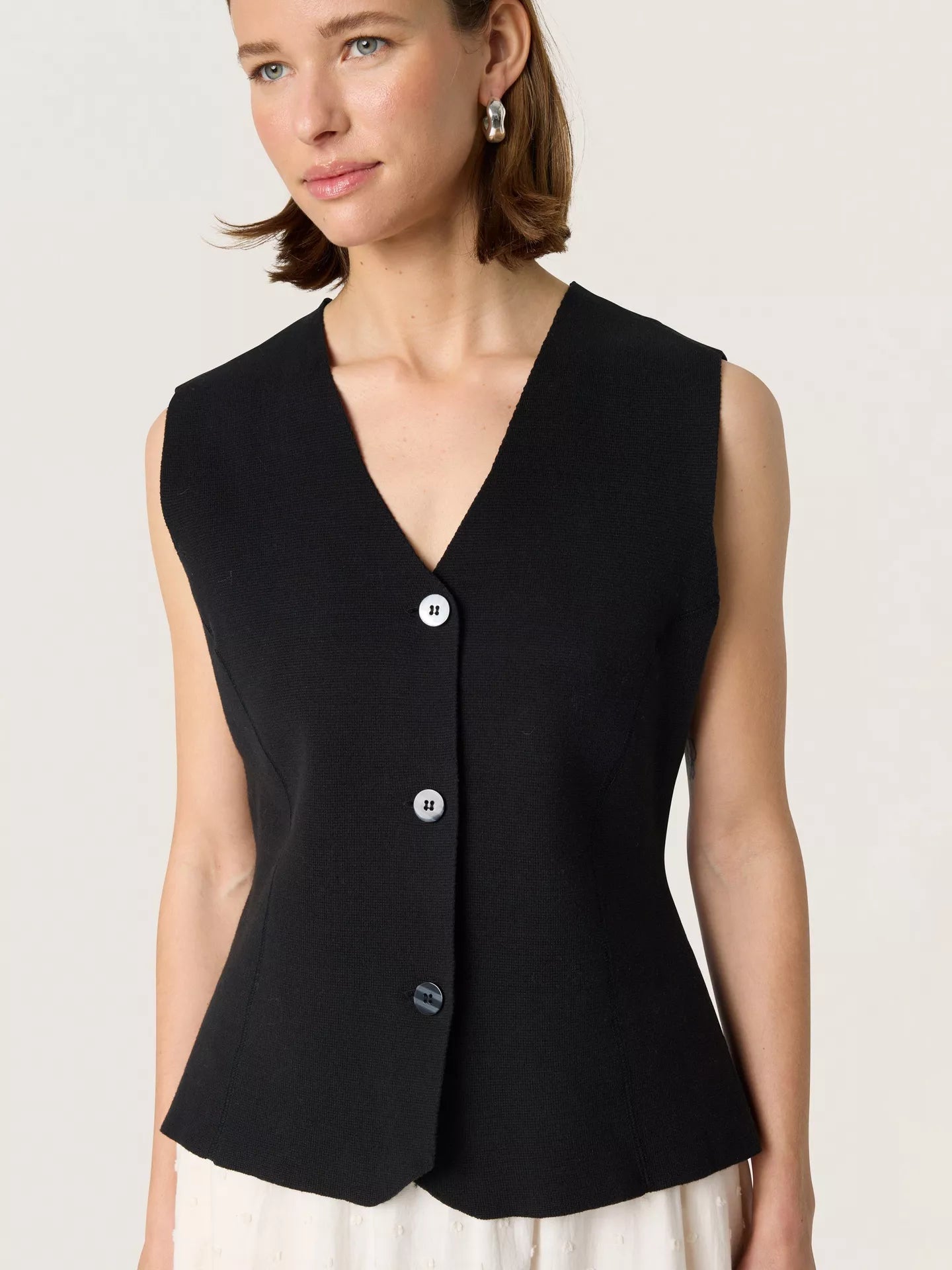 Soaked In Luxury- Haven Cotton Waistcoat- Black