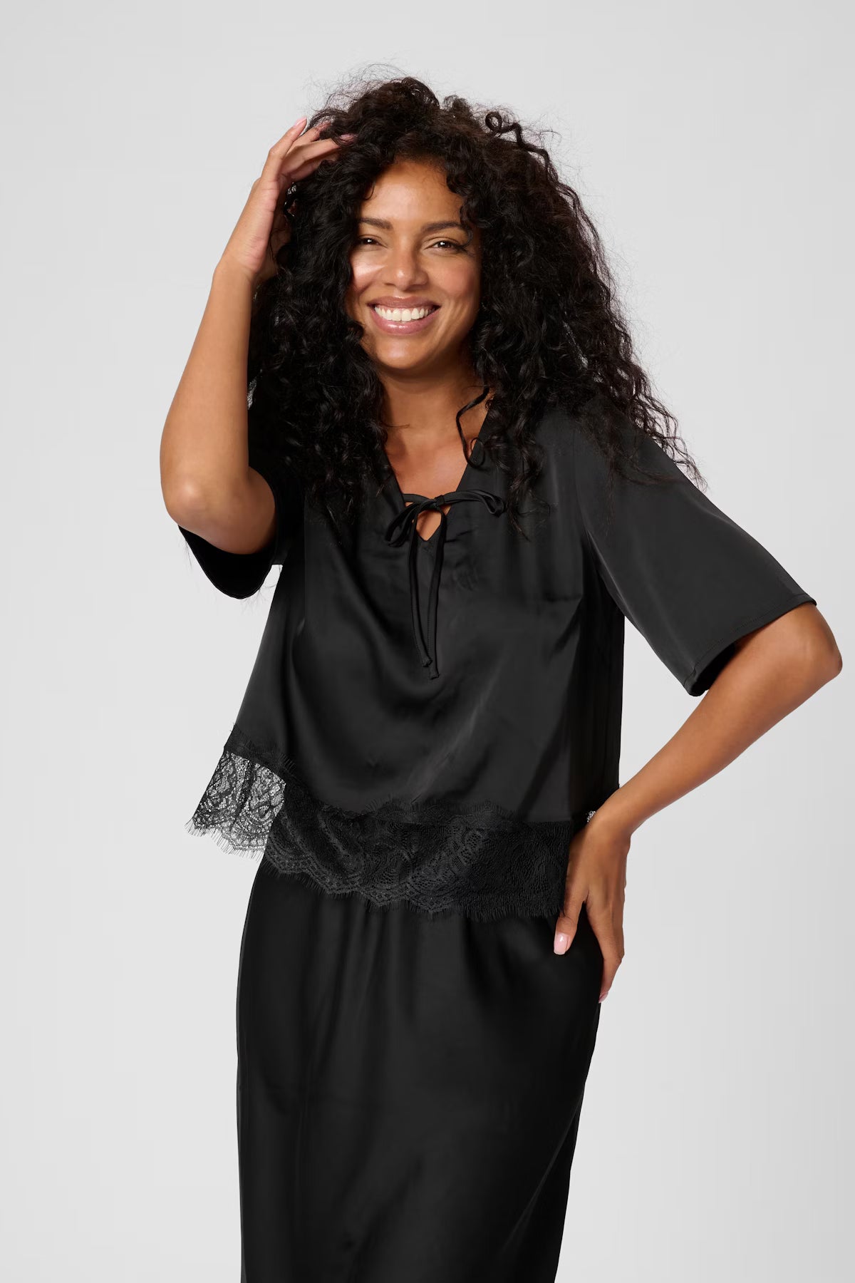 Kaffe Hilda Blouse- Black