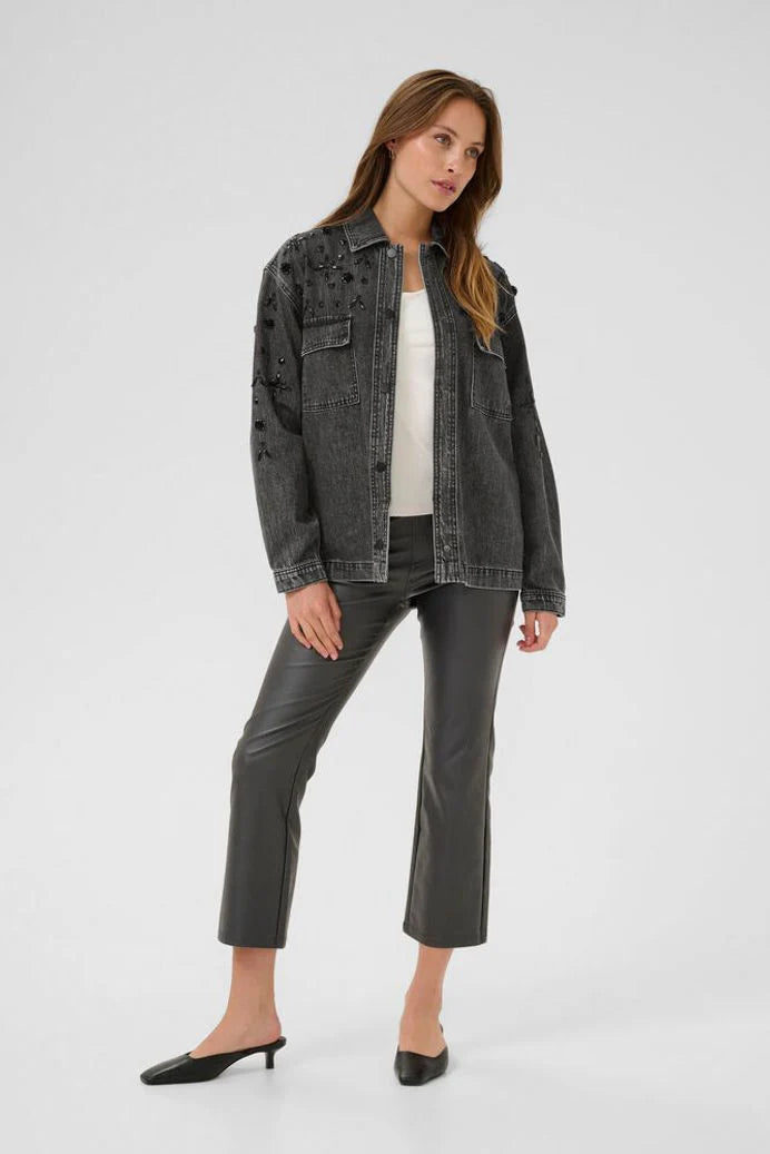 Kaffe Jaiden Denim Jacket- Dark Grey
