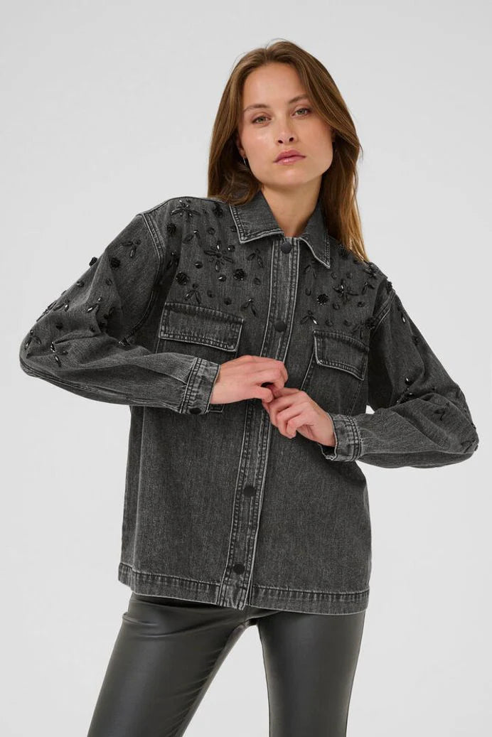 Kaffe Jaiden Denim Jacket- Dark Grey