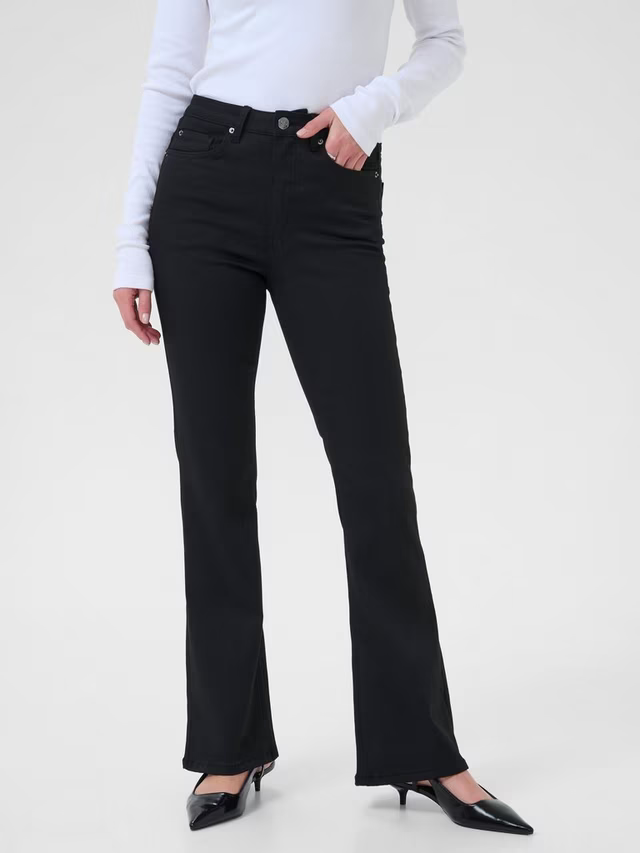 Kaffe- Forest High Waist Slim Fit Jeans- 30' leg - Black