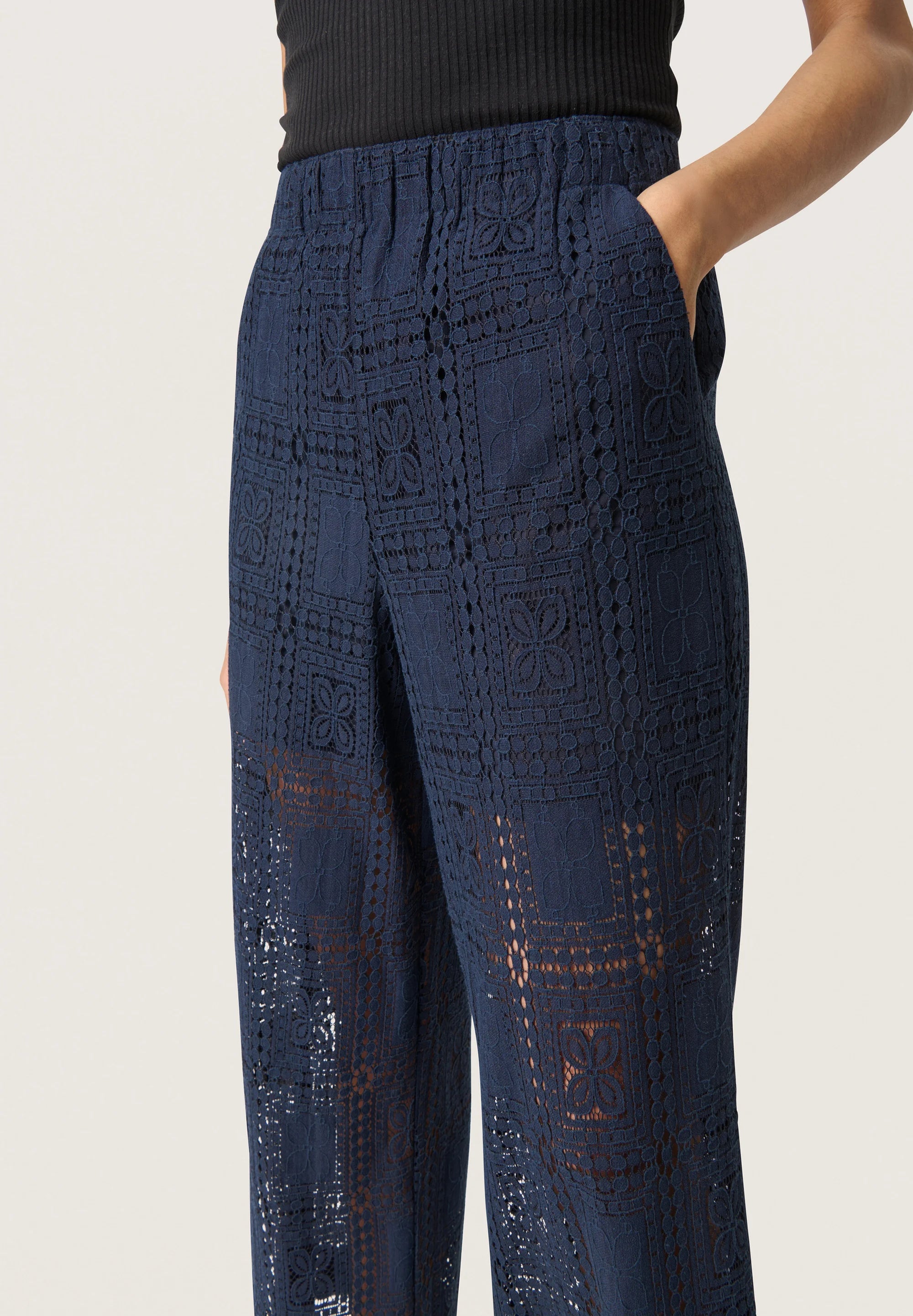 Soaked In Luxury- Coopelia Atlanta Pants- Night Sky