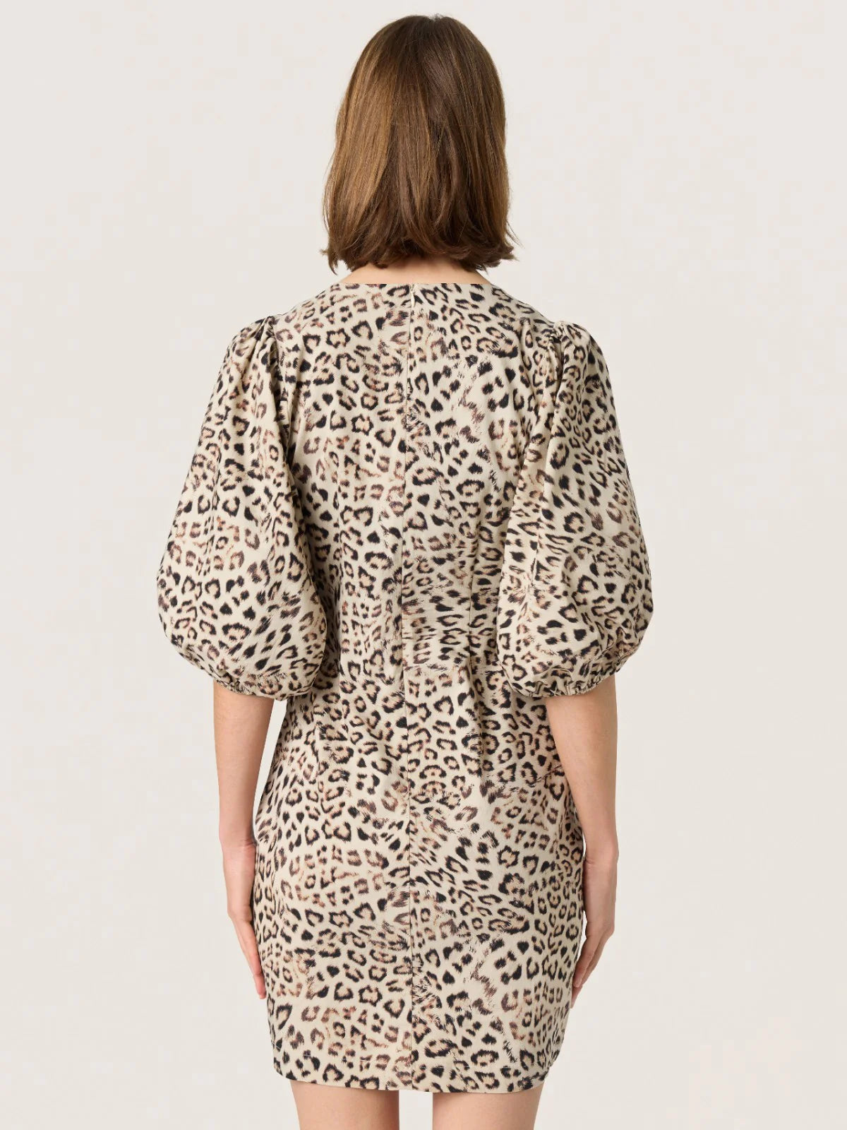 Soaked In Luxury- Zazu Dolore Printed Dress- Leopard Print