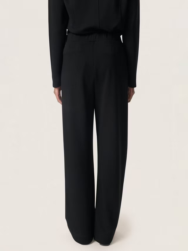 Soaked In Luxury- Marigold Flared Trousers- Black