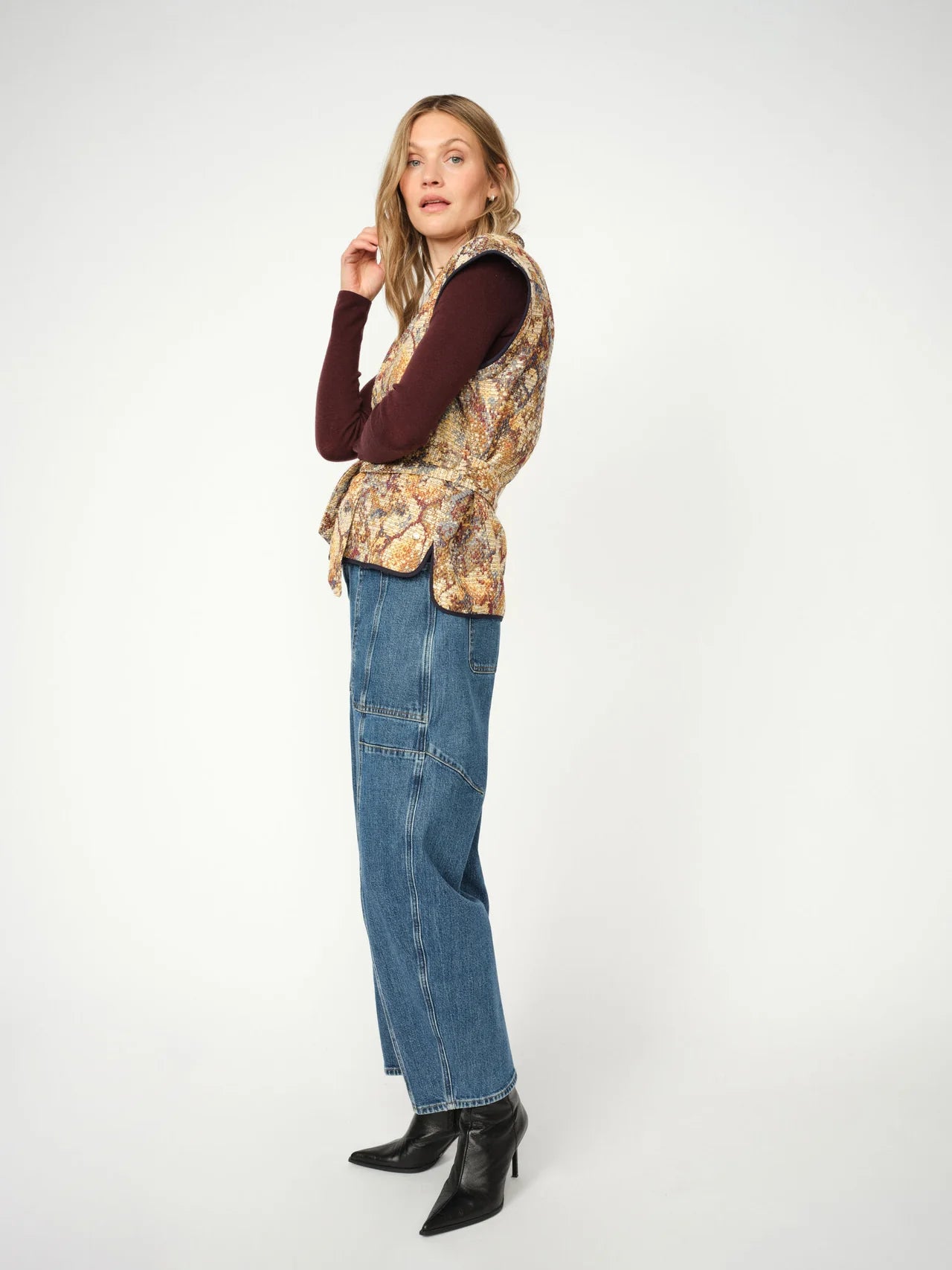 Mos Mosh Oz Wired Vest - Ecru