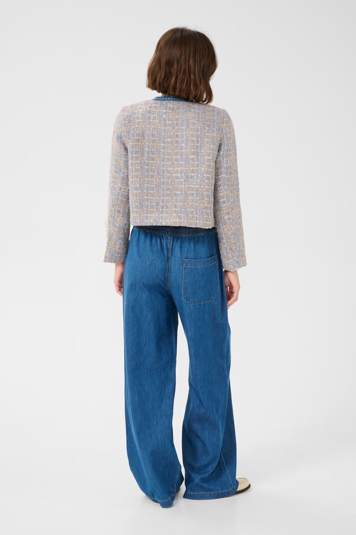 Culture - CUpana Jacket - Blue/Brown Check