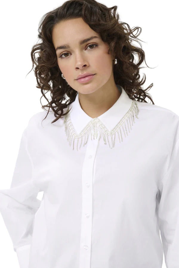 Kaffe - Shirt Roxanne-  Optical White