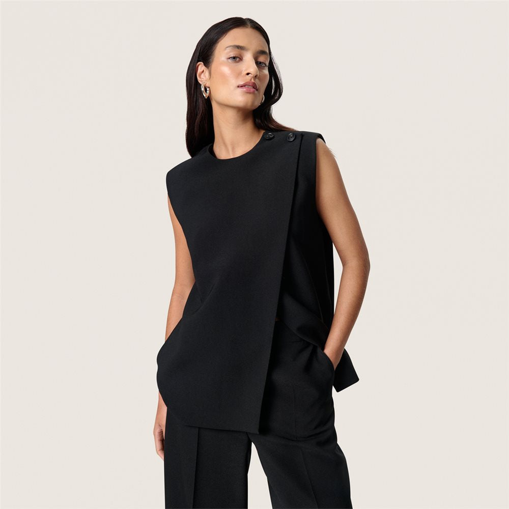 Soaked In Luxury- Sarina Waistcoat - Black