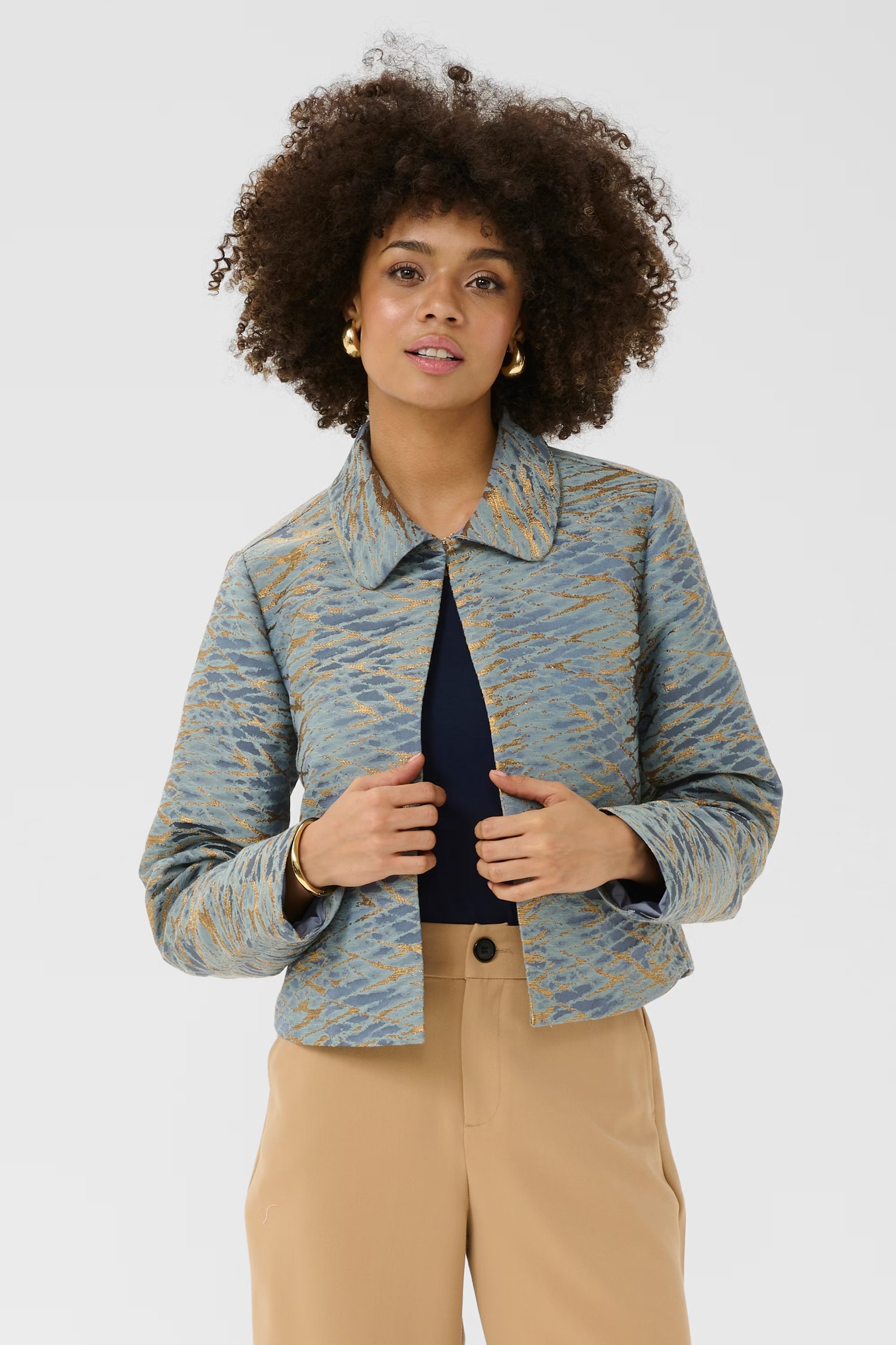 Culture- Sofie Jacket - Blue Gold