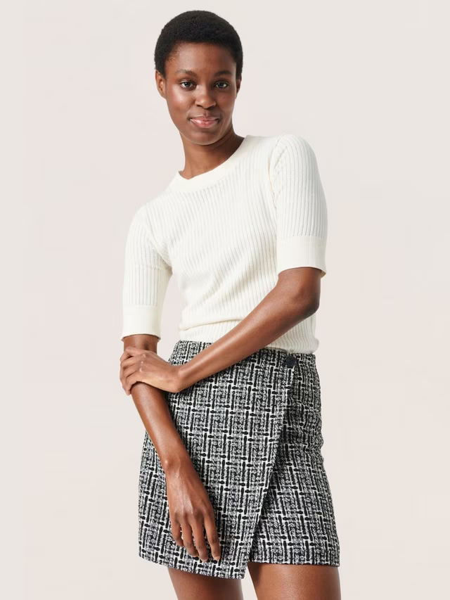 Soaked In Luxury- Spina Tee- Broken White