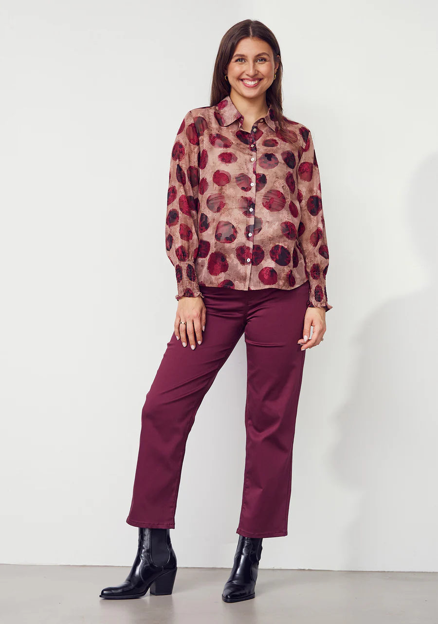 ISAY Straight Pant - Wine
