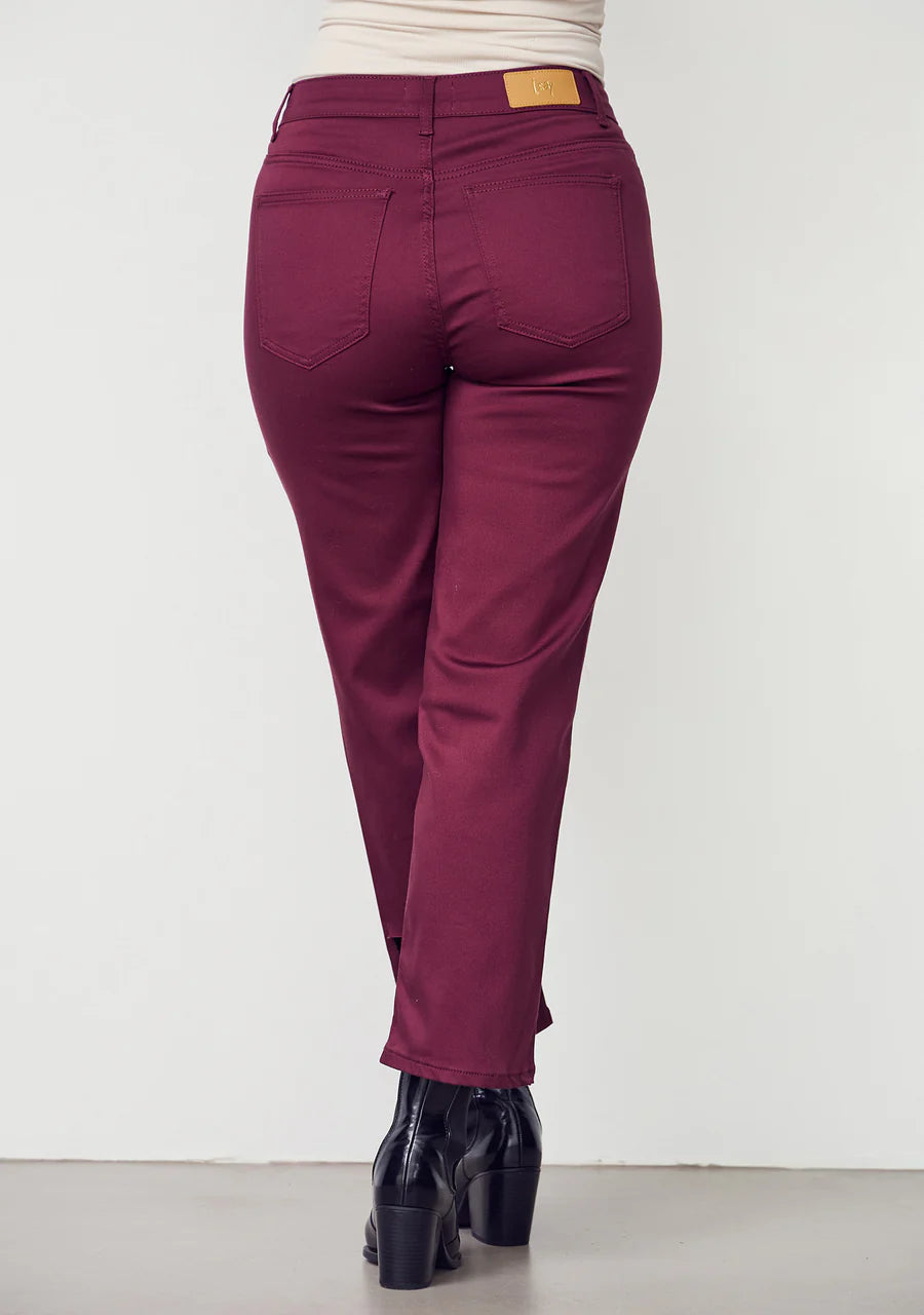 ISAY Straight Pant - Wine