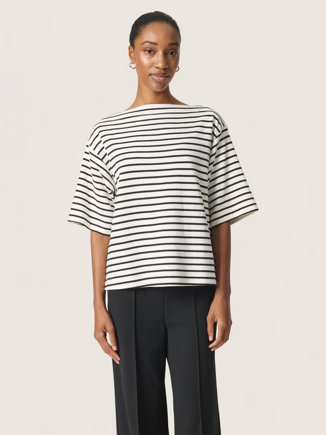 Soaked in Luxury- Ingia Sweatshirt- Black + White