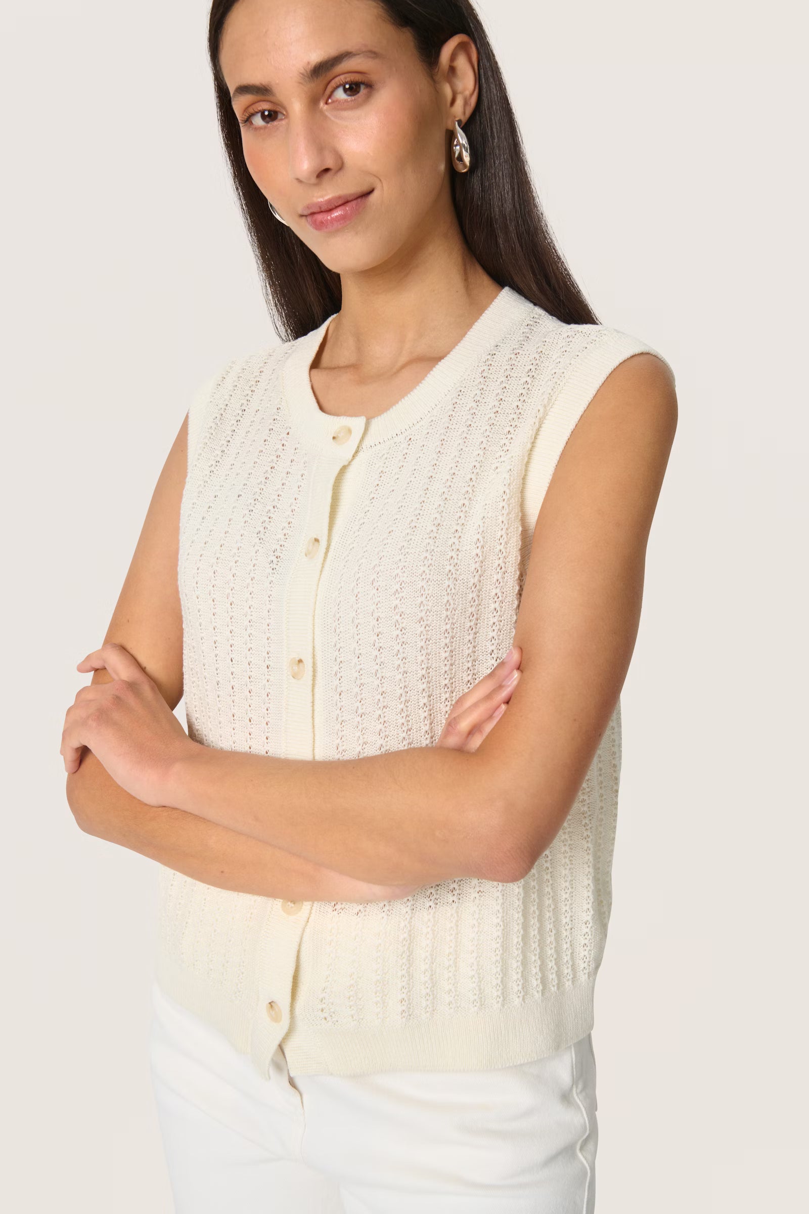 Soaked SL Susanna Vest  - Whisper White